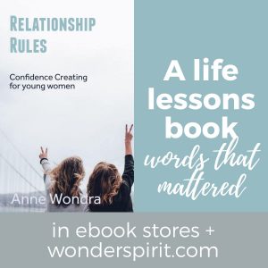 Relationship rules: confidence creating for young women. In ebook stores and at wonderspirit.com